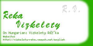 reka vizkelety business card